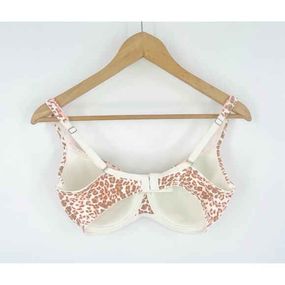 Body by VICTORIA Leopard Print Lined Demi Bra Victoria’s Secret Bra 34DD - Picture 4 of 6